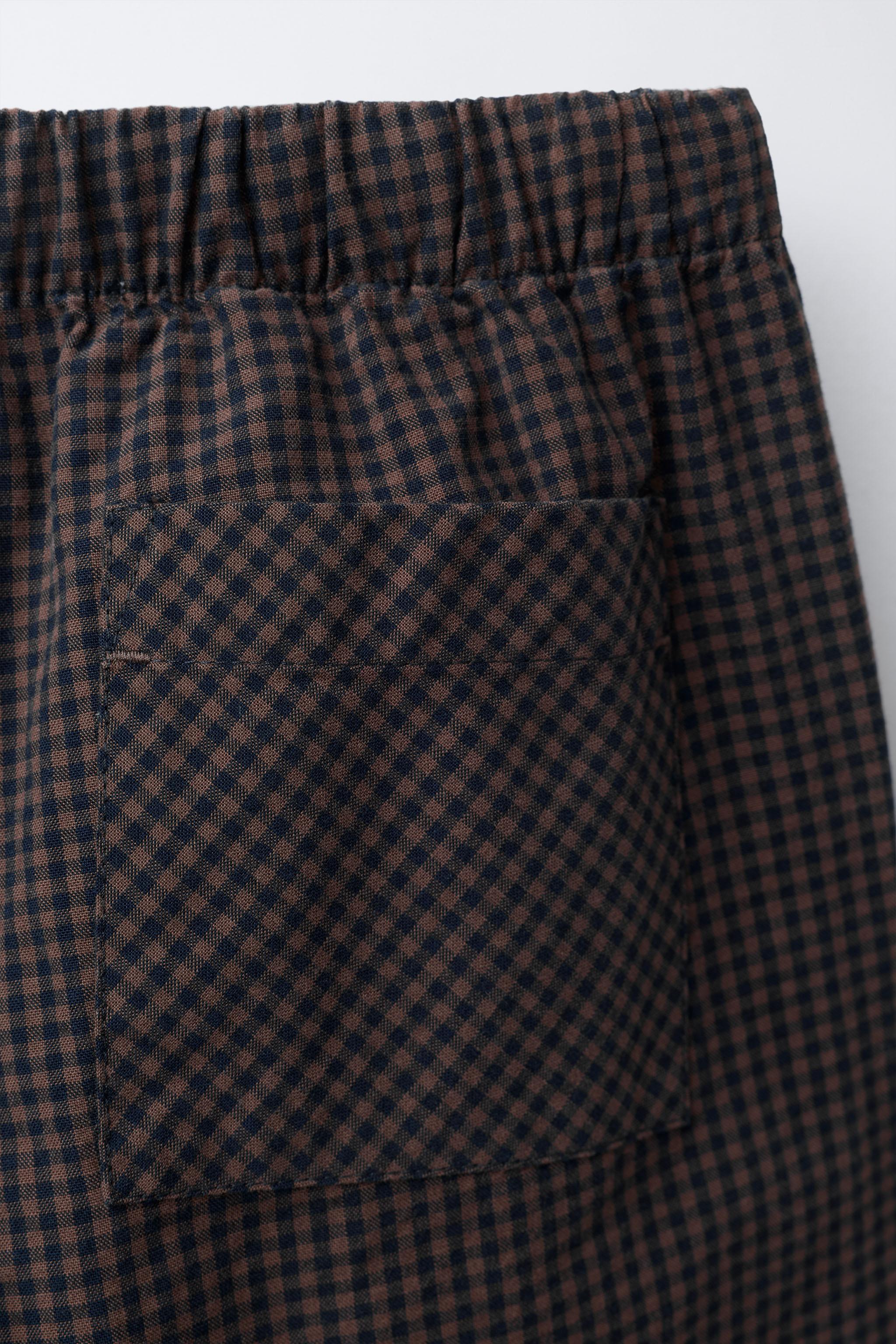 BAGGY GINGHAM PANTS